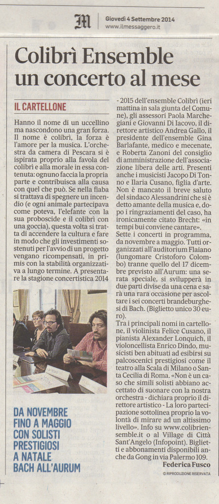 Il messaggero 4 sett